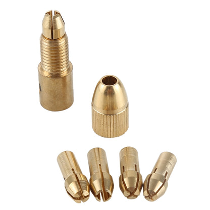 WLXY WL-DIY001 Mini DIY Brass Electric Drill Chucks Drill Bits Set - Drill & Drill Bits by WLXY | Online Shopping UK | buy2fix