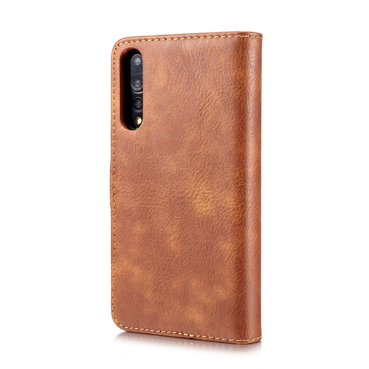 Crazy Horse Texture Flip Detachable Magnetic Leather Case for Huawei P20 Pro, with Holder & Card Slots & Wallet(Brown) - Huawei Cases by DG.MING | Online Shopping UK | buy2fix