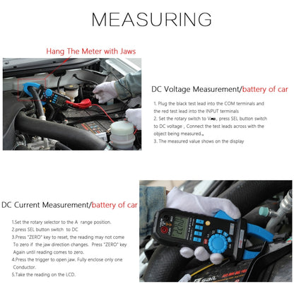 BSIDE ACM03 Plus 400A  AC / DC Clamp Meter - Current & Voltage Tester by BSIDE | Online Shopping UK | buy2fix