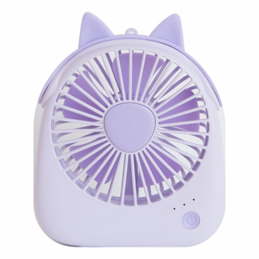 WT-F14 1200 mAh Pig Shape Mini Portable Fan with 3 Speed Control(Purple) - Consumer Electronics by buy2fix | Online Shopping UK | buy2fix