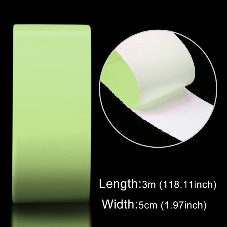 Luminous Tape Green Glow In Dark Wall Sticker Luminous Photoluminescent Tape Stage Home Decoration, Size: 5cm x 3m - Sticker by buy2fix | Online Shopping UK | buy2fix