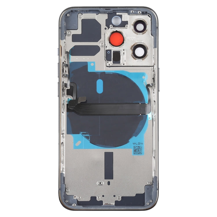 For iPhone 13 Pro Battery Back Cover with Side Keys & Card Tray & Power + Volume Flex Cable & Wireless Charging Module(Blue) - Repair & Spare Parts by buy2fix | Online Shopping UK | buy2fix