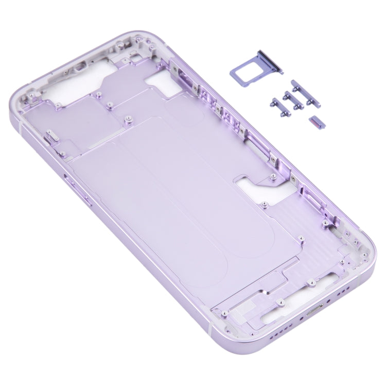 For iPhone 14 Middle Frame with Side Keys (Purple) - Repair & Spare Parts by buy2fix | Online Shopping UK | buy2fix