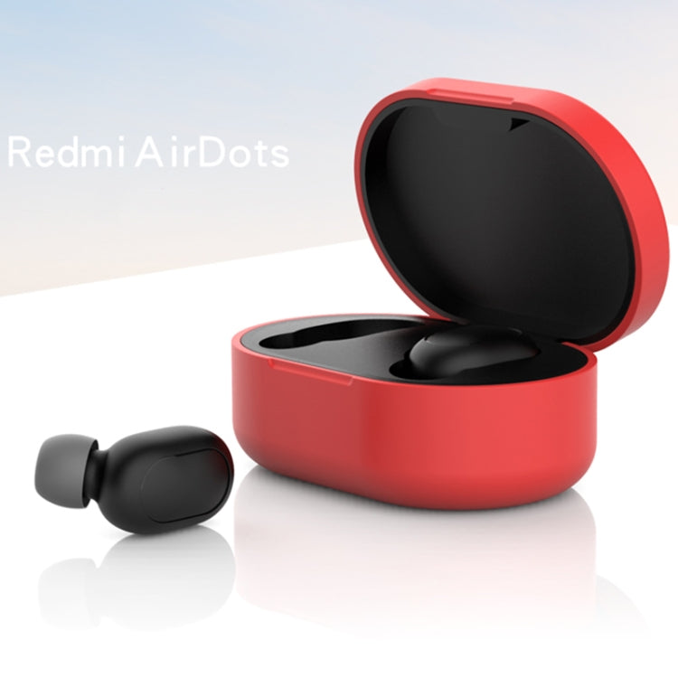 Silicone Charging Box Protective Case for Xiaomi Redmi AirDots / AirDots S / AirDots 2(Red) - Xiaomi Earphone Case by buy2fix | Online Shopping UK | buy2fix