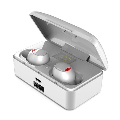 G10 TWS Bluetooth 5.0 Wireless Bluetooth Earphone with Charging Box, Support Digital Display & HD Call & Power Bank(White) - TWS Earphone by buy2fix | Online Shopping UK | buy2fix