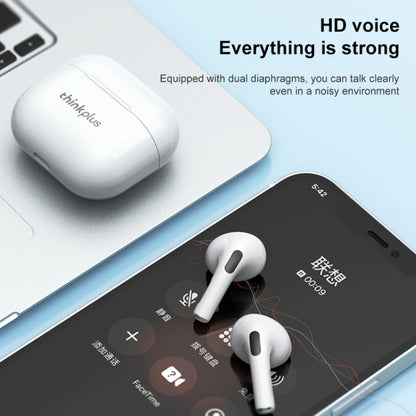 Original Lenovo LivePods LP40 TWS IPX4 Waterproof Bluetooth Earphone with Charging Box, Support Touch & HD Call & Siri & Master-slave Switching (Black) - Bluetooth Earphone by Lenovo | Online Shopping UK | buy2fix