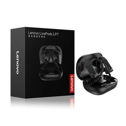 Original Lenovo LivePods LP7 IPX5 Waterproof Ear-mounted Bluetooth Earphone with Magnetic Charging Box & LED Battery Display, Support for Calls & Automatic Pairing(White) - Bluetooth Earphone by Lenovo | Online Shopping UK | buy2fix