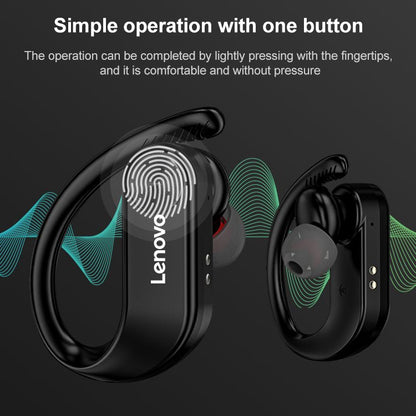 Original Lenovo LivePods LP7 IPX5 Waterproof Ear-mounted Bluetooth Earphone with Magnetic Charging Box & LED Battery Display, Support for Calls & Automatic Pairing(White) - Bluetooth Earphone by Lenovo | Online Shopping UK | buy2fix