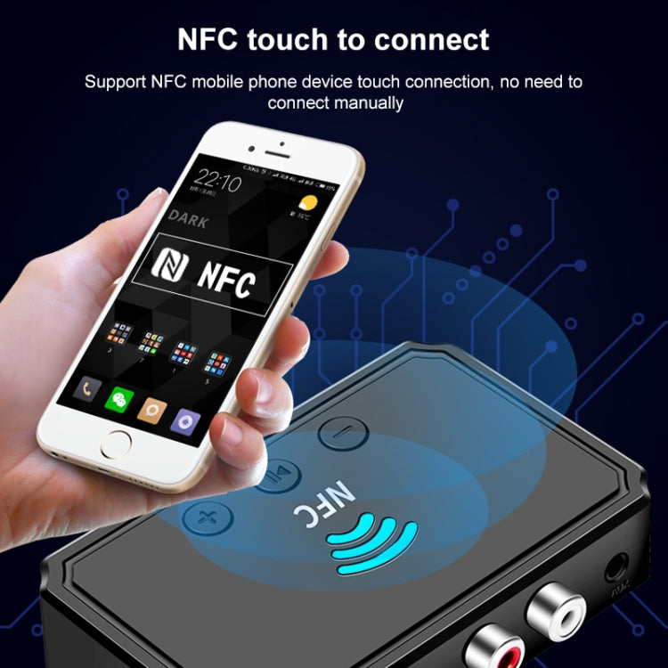 T36 NFC Bluetooth 5.0 Receiver Transmitter Headset Car Audio Player - Apple Accessories by buy2fix | Online Shopping UK | buy2fix