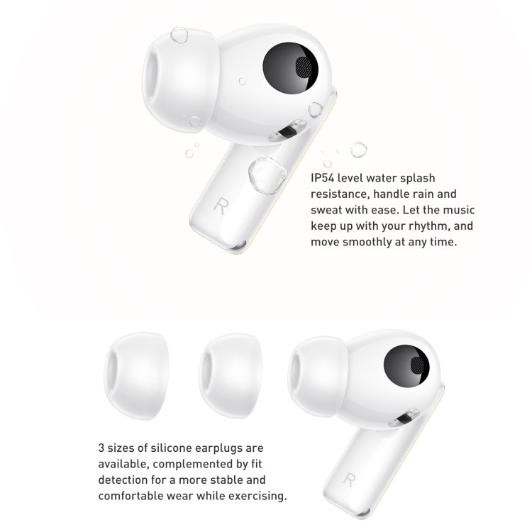 HUAWEI FreeBuds Pro 2 + TWS Extrasensory Perception Wireless Earphone Support Heart Rate & Body Temperature Monitoring(White) - Bluetooth Earphone by Huawei | Online Shopping UK | buy2fix