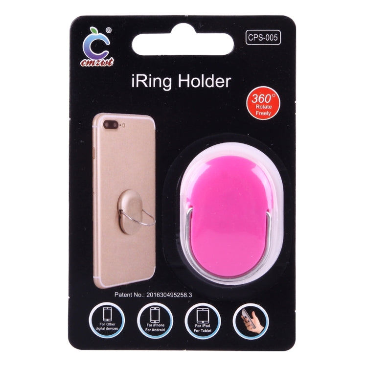 Cmzact CPS-005 Universal 360 Degrees Rotatable Plastic Ring Holder(Magenta) - Ring Holder by buy2fix | Online Shopping UK | buy2fix