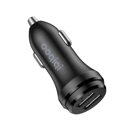 ipipoo XP-1 Dual USB Car Fast Charging Charger with Android Line (Black) - In Car by ipipoo | Online Shopping UK | buy2fix