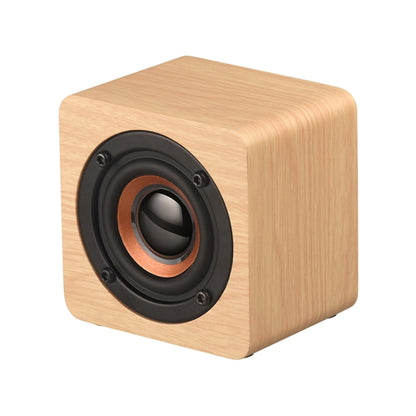 Q1 Wooden Mini Portable Mega Bass Wireless Bluetooth Speaker(Yellow) - Mini Speaker by buy2fix | Online Shopping UK | buy2fix