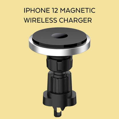 N5 Car Air Outlet Vent Mount Clamp Holder 15W Fast Charging Qi Magnetic Wireless Charger For iPhone 12 Series - In Car by buy2fix | Online Shopping UK | buy2fix
