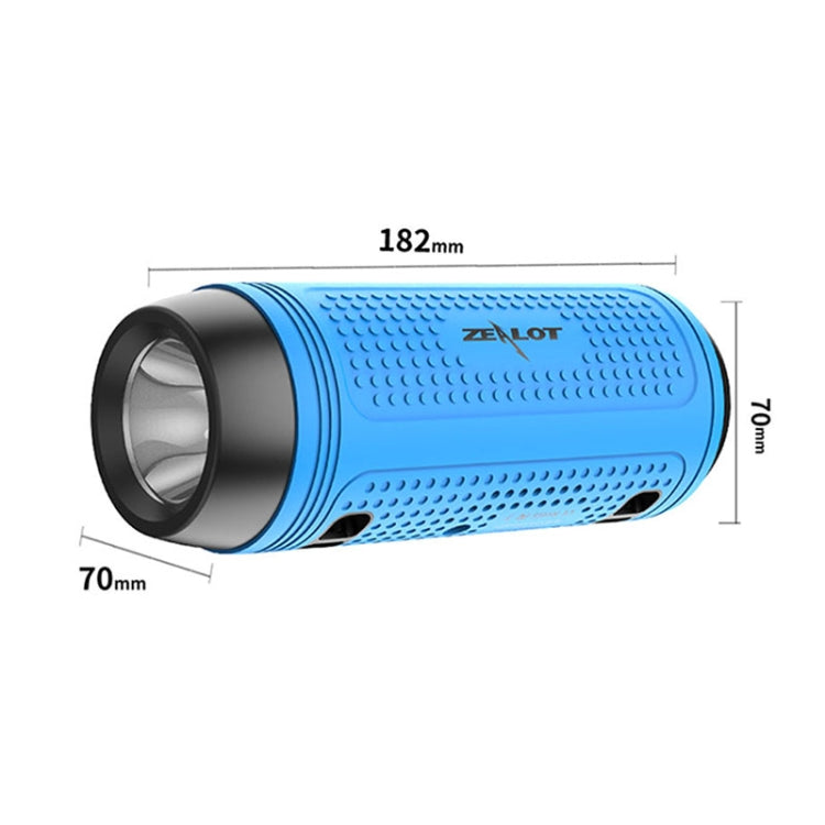 ZEALOT A1 Multifunctional Bass Wireless Bluetooth Speaker, Built-in Microphone, Support Bluetooth Call & AUX & TF Card & LED Lights (Mint Green) - Desktop Speaker by ZEALOT | Online Shopping UK | buy2fix