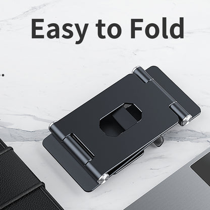 R-JUST SJ13 I-Shape Folding Portable Aluminum Alloy Mobile Phone Holder - Desktop Holder by R-JUST | Online Shopping UK | buy2fix