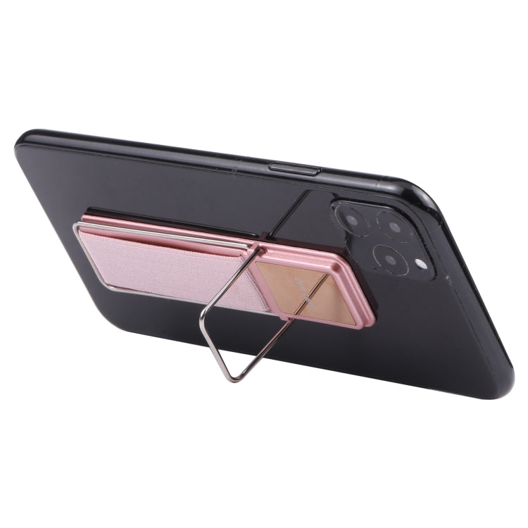 cmzwt CPS-030 Adjustable Folding Magnetic Mobile Phone Holder Bracket with Grip (Rose Gold) - Hand-Sticking Bracket by buy2fix | Online Shopping UK | buy2fix