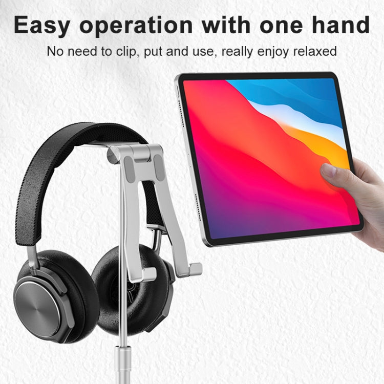 R-JUST PB03 Lifting / Angle Adjustable Multi-function Headset / Tablet / Mobile Phone Holder, Suitable for Devices Under 12.9 inch - Desktop Holder by R-JUST | Online Shopping UK | buy2fix