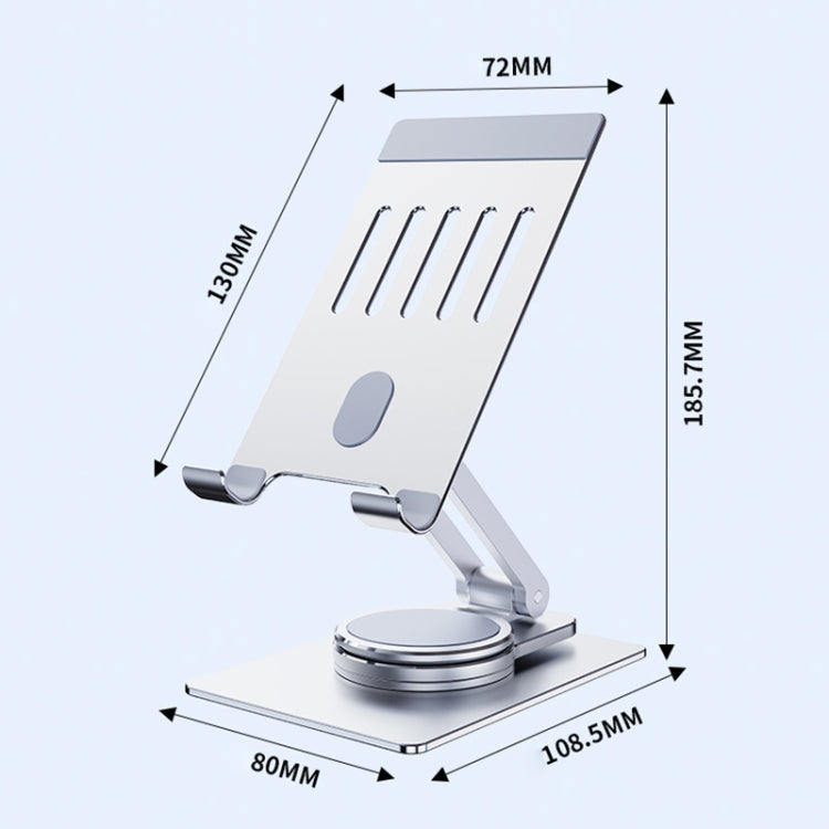 R-JUST HZ26 360-degree Rotating Aluminum Alloy Folding Phone Holder - Desktop Holder by R-JUST | Online Shopping UK | buy2fix