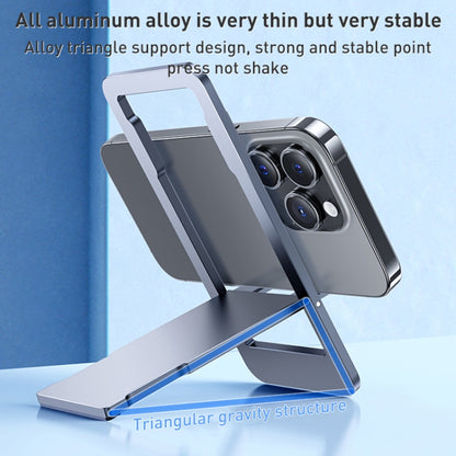 Benks L50 Foldable Card Type Aluminum Alloy Phone Holder (Grey) - Desktop Holder by Benks | Online Shopping UK | buy2fix