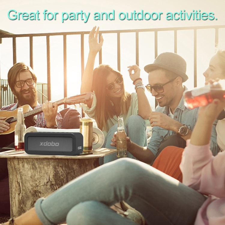 XDOBO Wake 1983 IPX7 Waterproof Portable Outdoor Wireless Bluetooth Speaker (Black) - Desktop Speaker by XDOBO | Online Shopping UK | buy2fix