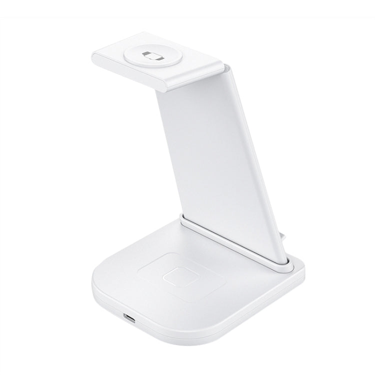 HQ-UD21 3 in 1 Folding Mobile Phone Watch Multi-Function Charging Stand Wireless Charger for iPhones & Apple Watch & Airpods (White) - Apple Accessories by buy2fix | Online Shopping UK | buy2fix