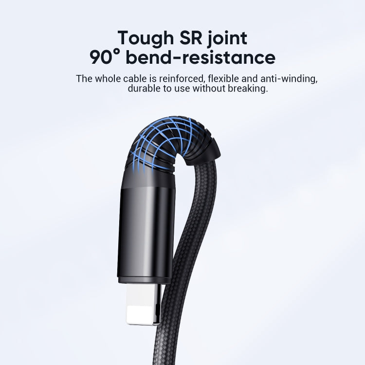 JOYROOM S-1230G4 3A 3 In 1 USB to 8 Pin + Micro USB + Type-C / USB-C Fast Charging Data Cable Length: 1.2m (Black) - Multifunction Cable by JOYROOM | Online Shopping UK | buy2fix