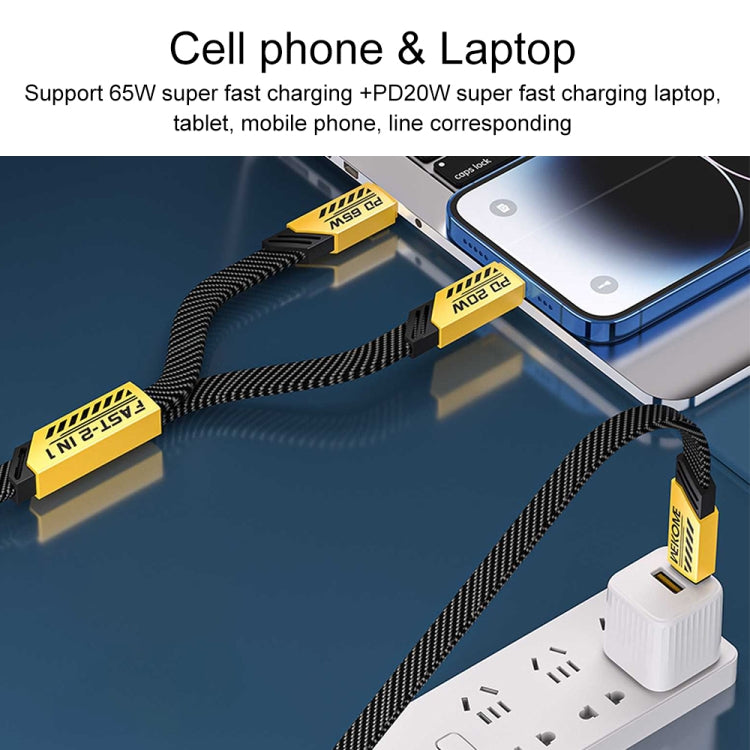 WK WDC-192 Mech Series 100W USB-C/Type-C to USB-C/Type-C Fast Charge Data Cable, Length: 1m(Tarnish) -  by WK | Online Shopping UK | buy2fix