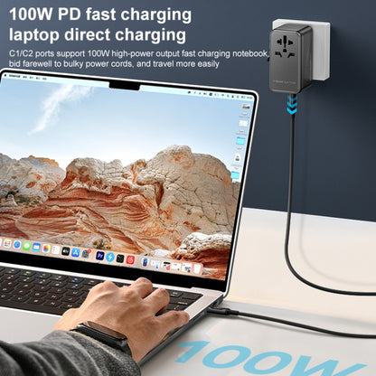 MOMAX UA10D 1-World GaN PD 100W Fast Charger Power Adapter - USB Charger by MOMAX | Online Shopping UK | buy2fix