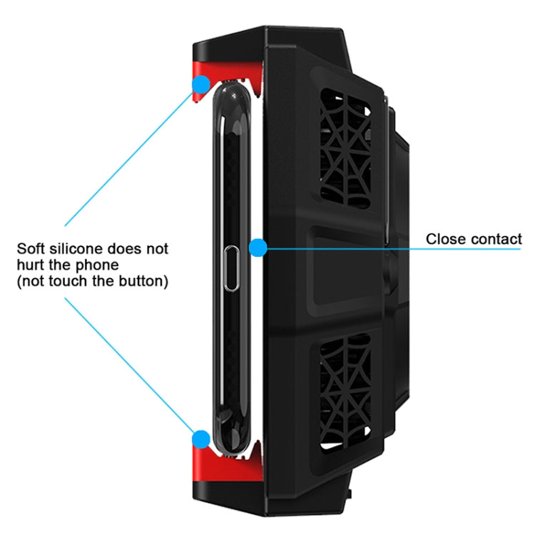 MB-F3 Mobile Phone Live Broadcast Gaming Semiconductor Radiator Back Clamp Cooling Fan - Cooling Fan Radiator by buy2fix | Online Shopping UK | buy2fix