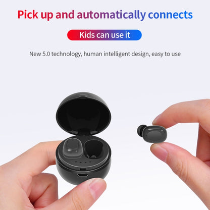 A10 TWS Space Capsule Shape Wireless Bluetooth Earphone with Magnetic Charging Box & Lanyard, Support HD Call & Automatic Pairing Bluetooth(Black) - TWS Earphone by buy2fix | Online Shopping UK | buy2fix