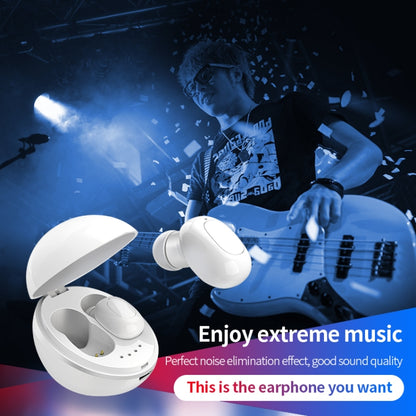 A10 TWS Space Capsule Shape Wireless Bluetooth Earphone with Magnetic Charging Box & Lanyard, Support HD Call & Automatic Pairing Bluetooth(White + Black) - TWS Earphone by buy2fix | Online Shopping UK | buy2fix