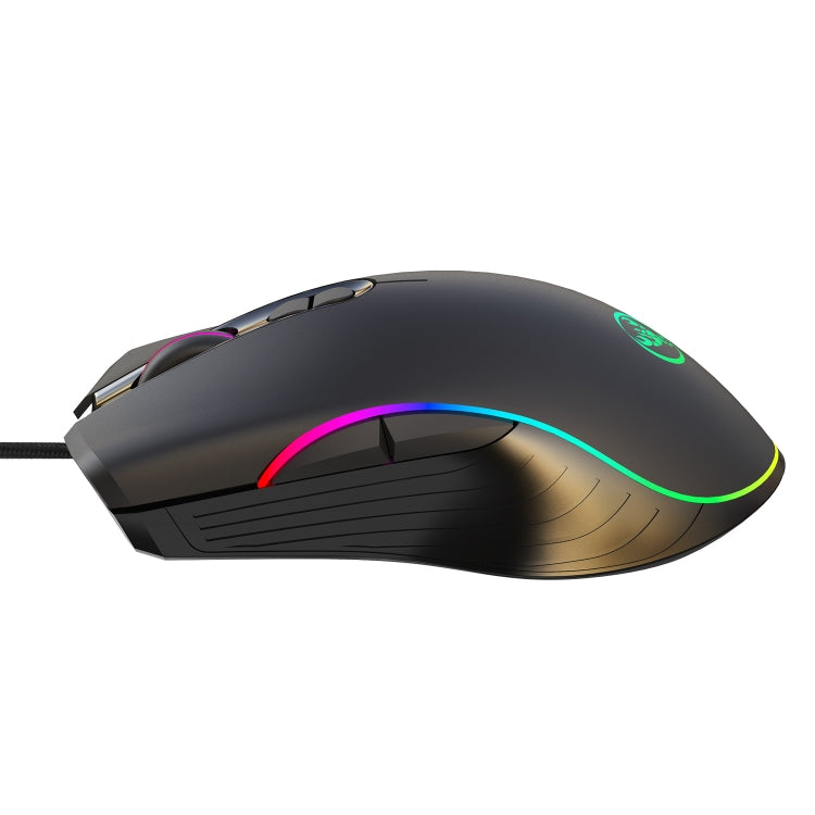 HXSJ A867 USB 6400DPI Four-speed Adjustable RGB Illuminate Wired E-sport Gaming Mouse, Length: 1.5m - Wired Mice by HXSJ | Online Shopping UK | buy2fix