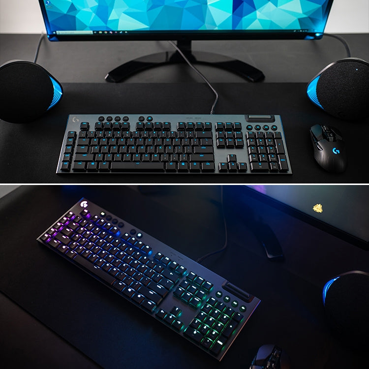 Logitech G813 RGB Mechanical Wired Gaming Keyboard (GL-Linear), Length: 1.8m - Computer & Networking by Logitech | Online Shopping UK | buy2fix