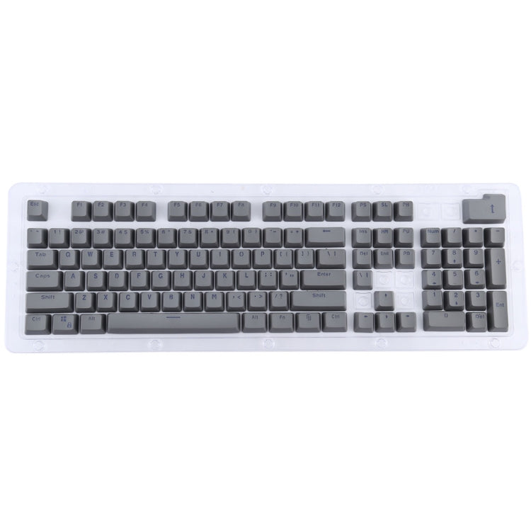 104 Keys Double Shot PBT Backlit Keycaps for Mechanical Keyboard (Grey) - Silicone / Sticker by buy2fix | Online Shopping UK | buy2fix