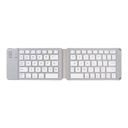 Mini Wireless Bluetooth Folding Keyboard (White) - Wireless Keyboard by buy2fix | Online Shopping UK | buy2fix