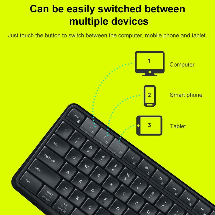 Logitech K375S Wireless Bluetooth Dual Mode Silent Keyboard (Black) - Wireless Keyboard by Logitech | Online Shopping UK | buy2fix