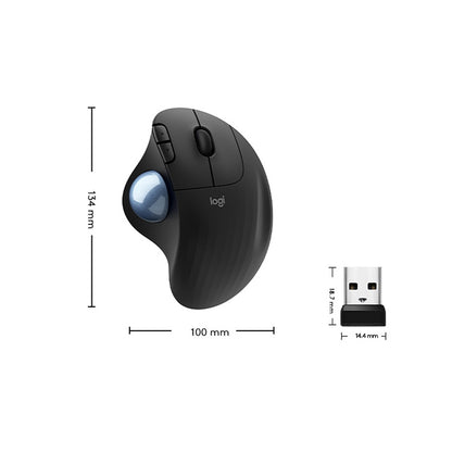 Logitech ERGO M575 Creative Wireless Trackball Mouse (Black) - Computer & Networking by Logitech | Online Shopping UK | buy2fix