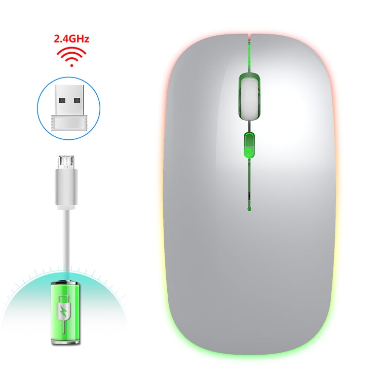 HXSJ M40 4 Key 2.4G Colorful Wireless Silent Mouse (Silver) -  by HXSJ | Online Shopping UK | buy2fix