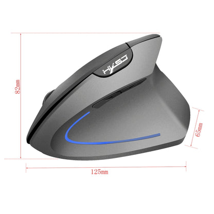 HXSJ T22 2.4GHz Wireless 4-Keys 2400 DPI Adjustable Ergonomics Optical Vertical Mouse - Wireless Mice by HXSJ | Online Shopping UK | buy2fix