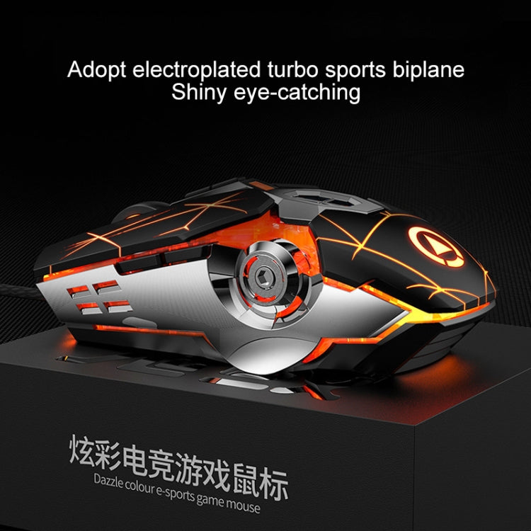 YINDIAO 3200DPI 4-modes Adjustable 7-keys RGB Light Wired Gaming Mechanical Mouse, Style: Silent Version(White) - Wired Mice by YINDIAO | Online Shopping UK | buy2fix