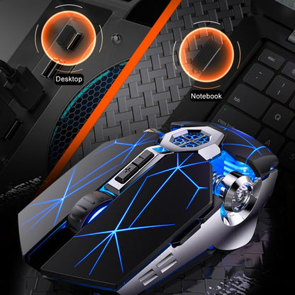 YINDIAO A7 2.4GHz 1600DPI 3-modes Adjustable 7-keys Rechargeable RGB Light Wireless Silent Gaming Mouse (White) - Wireless Mice by YINDIAO | Online Shopping UK | buy2fix