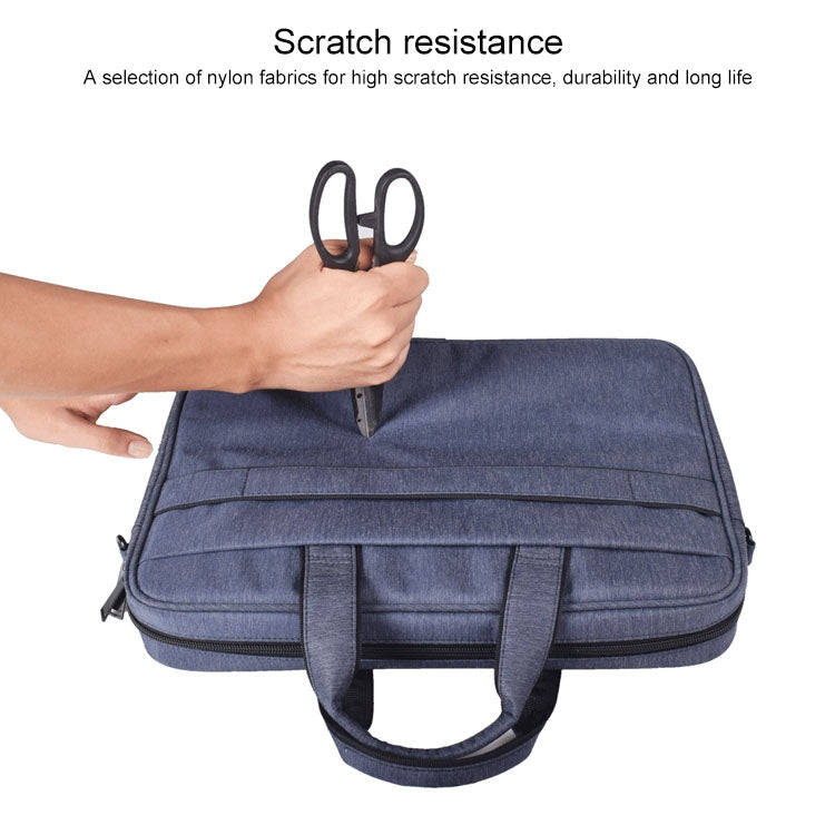 DJ03 Waterproof Anti-scratch Anti-theft One-shoulder Handbag for 15.6 inch Laptops, with Suitcase Belt(Navy Blue) - Computer & Networking by buy2fix | Online Shopping UK | buy2fix