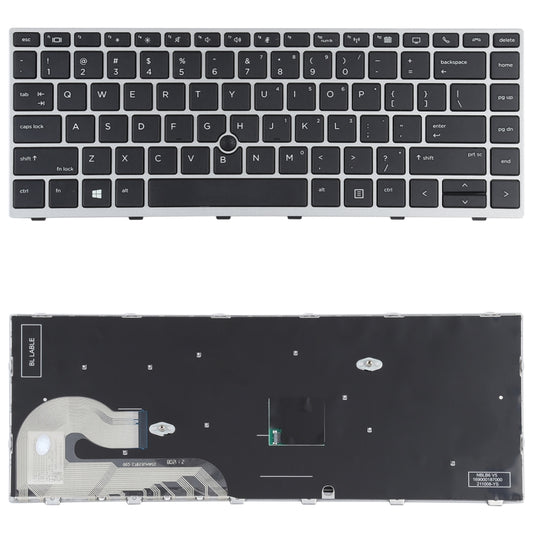For HP Elitebook 840 G5 846 G5 745 G5 US Version Keyboard with Pointing Stick (Silver) - Computer & Networking by buy2fix | Online Shopping UK | buy2fix