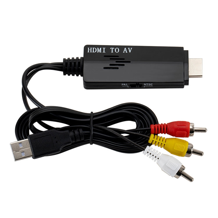 HDMI to RCA 1080P Converter Adapter Cable -  by buy2fix | Online Shopping UK | buy2fix