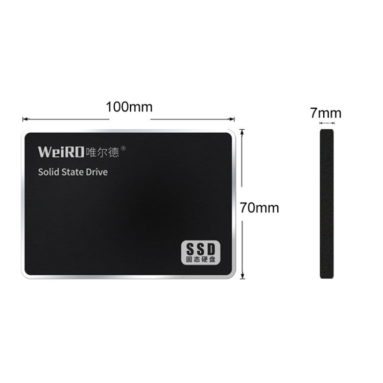 WEIRD S500 256GB 2.5 inch SATA3.0 Solid State Drive for Laptop, Desktop - Computer & Networking by buy2fix | Online Shopping UK | buy2fix