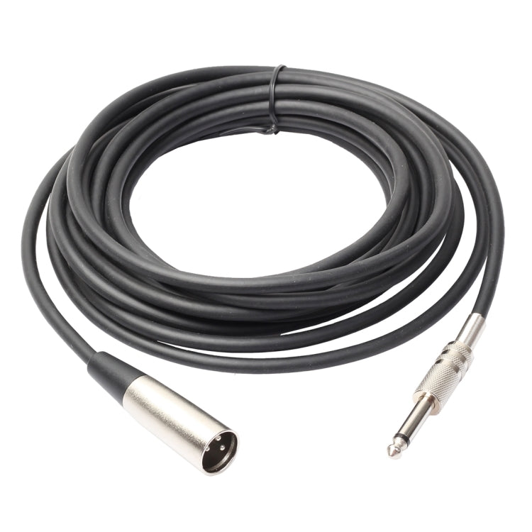 3m XLR 3-Pin Male to 1/4 inch (6.35mm) Mono Shielded Microphone Audio Cord Cable - Microphone Audio Cable & Connector by buy2fix | Online Shopping UK | buy2fix