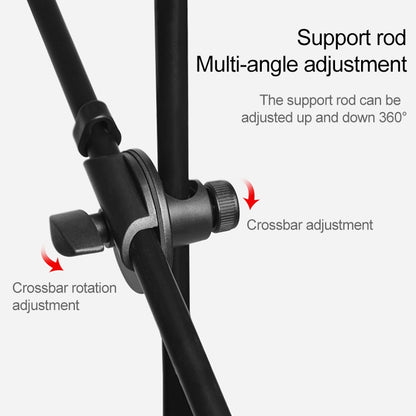 Desktop Mobile Phone Overhead Bracket Photography Micro-Course Video Recording Live Broadcasting Tripod,Dual-camera Setup - Consumer Electronics by buy2fix | Online Shopping UK | buy2fix