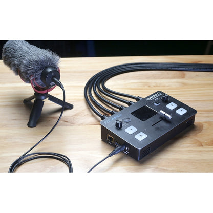 FEELWORLD LIVEPRO L1 Multi-camera Media Live Broadcast 4-Channel Live Production Switcher with 2.0 inch TFT Screen - Consumer Electronics by FEELWORLD | Online Shopping UK | buy2fix