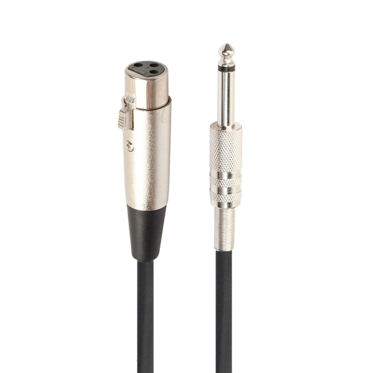 7.6m XLR 3-Pin Female to 1/4 inch (6.35mm) Mono Shielded Microphone Mic Cable - Microphone Audio Cable & Connector by buy2fix | Online Shopping UK | buy2fix